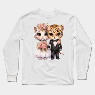 Jaguar Couple Gets Married Long Sleeve T-Shirt